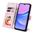 Samsung Galaxy A16 5G Bronzing Painting RFID Leather Phone Case - Flowers World