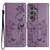 Samsung Galaxy A16 5G Butterflies and Flowers Leather Phone Case - Purple Samsung Galaxy A16 5G Butterflies and Flowers Leather Phone Case - Purple