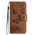Samsung Galaxy A16 5G Butterfly Embossed Flip Leather Phone Case - Brown Samsung Galaxy A16 5G Butterfly Embossed Flip Leather Phone Case - Brown