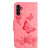 Samsung Galaxy A16 5G Butterfly Embossed Flip Leather Phone Case - Pink