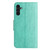 Samsung Galaxy A16 5G Butterfly Flower Pattern Flip Leather Phone Case - Green