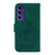 Samsung Galaxy A16 5G Butterfly Rose Embossed Leather Phone Case - Green Samsung Galaxy A16 5G Butterfly Rose Embossed Leather Phone Case - Green
