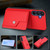Samsung Galaxy A16 5G Button Card Bag RFID Anti-theft Phone Case - Red
