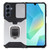 Samsung Galaxy A16 5G Camera Shield Card Slot PC Hybrid TPU Phone Case - Silver