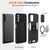 Samsung Galaxy A16 5G Camshield Ring Holder Phone Case - Black