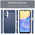 Samsung Galaxy A16 5G Carbon Fiber Brushed Texture TPU Phone Case - Blue