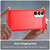 Samsung Galaxy A16 5G Carbon Fiber Brushed Texture TPU Phone Case - Red Samsung Galaxy A16 5G Carbon Fiber Brushed Texture TPU Phone Case - Red
