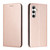 Samsung Galaxy A16 5G Carbon Fiber Texture Magnetic Flip Leather Phone Case - Rose Gold Samsung Galaxy A16 5G Carbon Fiber Texture Magnetic Flip Leather Phone Case - Rose Gold