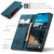 Samsung Galaxy A16 5G CaseMe 013 Multifunctional Horizontal Flip Leather Phone Case - Blue