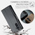 Samsung Galaxy A16 5G CaseMe 023 Butterfly Buckle Litchi Texture RFID Anti-theft Leather Phone Case - Black