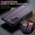 Samsung Galaxy A16 5G CaseMe 023 Butterfly Buckle Litchi Texture RFID Anti-theft Leather Phone Case - Purple