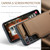 Samsung Galaxy A16 5G CaseMe C22 Card Slots Holder RFID Anti-theft Phone Case - Brown