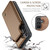 Samsung Galaxy A16 5G CaseMe C22 Card Slots Holder RFID Anti-theft Phone Case - Brown