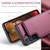 Samsung Galaxy A16 5G CaseMe C22 Card Slots Holder RFID Anti-theft Phone Case - Red