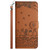 Samsung Galaxy A16 5G Cat Embossing Pattern Leather Phone Case with Lanyard - Brown Samsung Galaxy A16 5G Cat Embossing Pattern Leather Phone Case with Lanyard - Brown