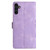 Samsung Galaxy A16 5G Cherry Blossom Butterfly Skin Feel Embossed PU Phone Case - Purple