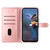 Samsung Galaxy A16 5G Cherry Blossom Butterfly Skin Feel Embossed PU Phone Case - Rose Gold
