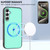 Samsung Galaxy A16 5G CX01 Detachable Magsafe Magnetic Card Bag Phone Case - Mint Green