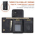 Samsung Galaxy A16 5G DG.MING M1 Series 3-Fold Multi Card Wallet + Magnetic Phone Case - Black