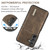 Samsung Galaxy A16 5G DG.MING M1 Series 3-Fold Multi Card Wallet + Magnetic Phone Case - Coffee