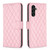 Samsung Galaxy A16 5G Diamond Lattice Wallet Flip Leather Phone Case - Pink Samsung Galaxy A16 5G Diamond Lattice Wallet Flip Leather Phone Case - Pink
