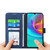 Samsung Galaxy A16 5G Dierfeng Dream Line TPU + PU Leather Phone Case - Blue