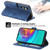 Samsung Galaxy A16 5G Dierfeng Dream Line TPU + PU Leather Phone Case - Blue
