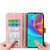 Samsung Galaxy A16 5G Dierfeng Dream Line TPU + PU Leather Phone Case - Pink Samsung Galaxy A16 5G Dierfeng Dream Line TPU + PU Leather Phone Case - Pink