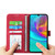 Samsung Galaxy A16 5G Dierfeng Dream Line TPU + PU Leather Phone Case - Red