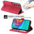 Samsung Galaxy A16 5G Dierfeng Dream Line TPU + PU Leather Phone Case - Red