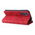 Samsung Galaxy A16 5G Dual-color 9 Card Slots Zipper Wallet Leather Phone Case - Red