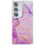 Samsung Galaxy A16 5G Electroplated Marble Texture Phone Case - Gold Purple Red M15