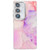Samsung Galaxy A16 5G Electroplated Marble Texture Phone Case - Pink Purple M4