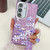 Samsung Galaxy A16 5G Electroplating Flowers Plants Texture Wristband TPU Phone Case - Lilac Flowers FL16