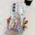 Samsung Galaxy A16 5G Electroplating Flowers Plants Texture Wristband TPU Phone Case - Wildflower FL2