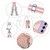 Samsung Galaxy A16 5G Electroplating Marble Dual-side IMD Phone Case with Lanyard - Rose Gold 015