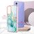 Samsung Galaxy A16 5G Electroplating Marble Pattern Dual-side IMD TPU Shockproof Phone Case - Green 003