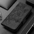 Samsung Galaxy A16 5G Embossed Rose RFID Anti-theft Leather Phone Case - Black