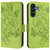 Samsung Galaxy A16 5G Embossed Rose RFID Anti-theft Leather Phone Case - Green
