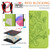 Samsung Galaxy A16 5G Embossed Rose RFID Anti-theft Leather Phone Case - Green
