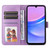 Samsung Galaxy A16 5G Embossed Sunflower Leather Phone Case - Purple