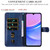 Samsung Galaxy A16 5G Fashion Calf Texture Zipper Leather Phone Case - Blue