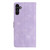 Samsung Galaxy A16 5G Flower Butterfly Embossing Pattern Leather Phone Case - Purple