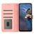 Samsung Galaxy A16 5G Flower Embossing Pattern Leather Phone Case - Pink
