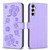 Samsung Galaxy A16 5G Four-leaf Embossed Leather Phone Case - Purple