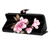Samsung Galaxy A16 5G Fresh Painted Leather Phone Case - Black Flowers