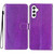 Samsung Galaxy A16 5G Glitter Powder Flip Leather Phone Case - Purple