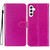 Samsung Galaxy A16 5G Glitter Powder Flip Leather Phone Case - Rose Red