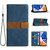 Samsung Galaxy A16 5G Grid Stitching Leather Phone Case with Lanyard - Blue