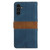 Samsung Galaxy A16 5G Grid Stitching Leather Phone Case with Lanyard - Blue